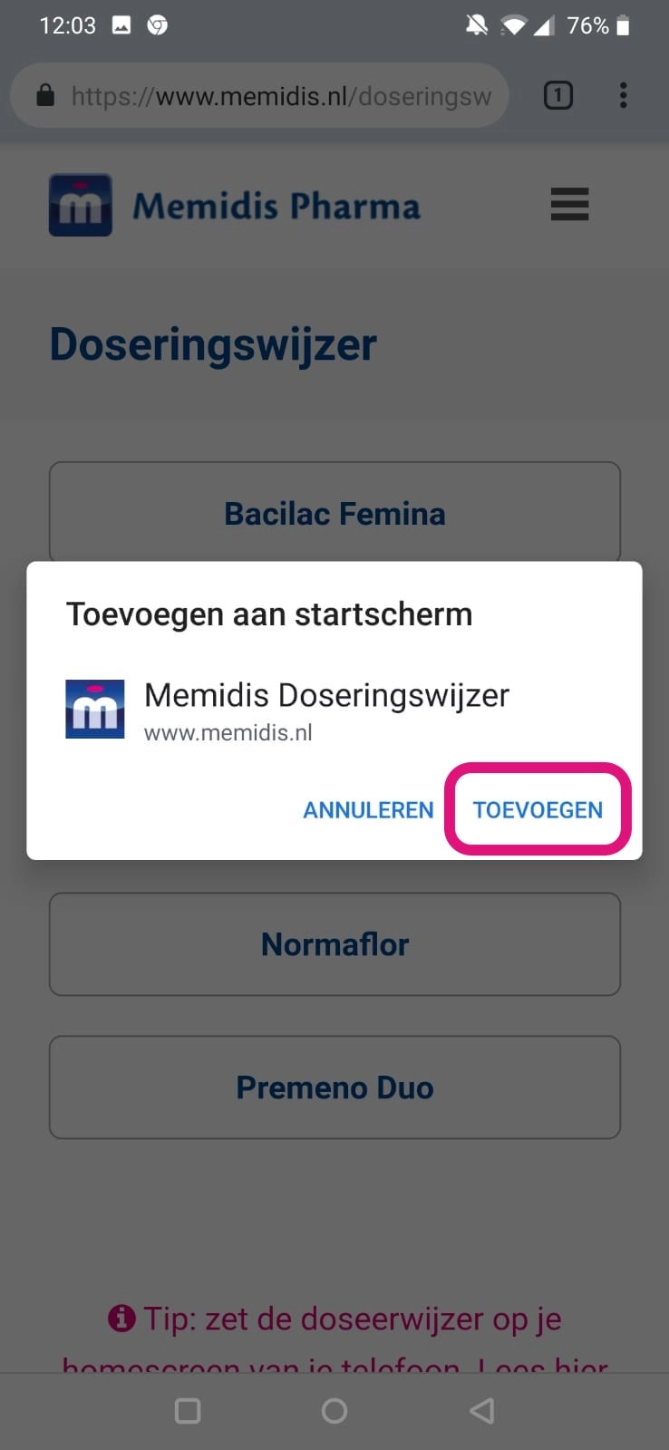 Doseringswijzer3-android