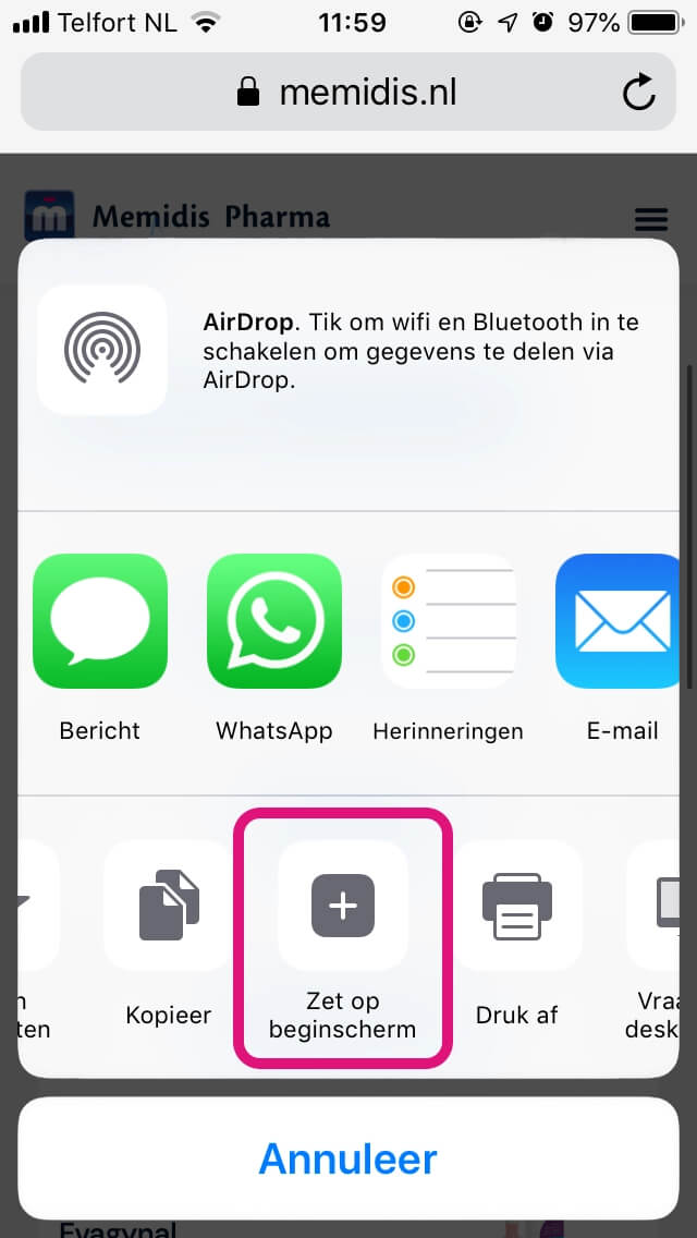 Stap 2 ios
